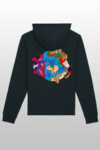 Lade das Bild in den Galerie-Viewer, Space Weltkugel Hoodie black