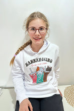 Lade das Bild in den Galerie-Viewer, Hannahccino Cat Kids Hoodie White