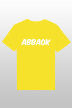 Lade das Bild in den Galerie-Viewer, Abbaok Schriftzug T-Shirt Duo gelb
