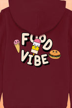 Lade das Bild in den Galerie-Viewer, Food Vibe Hoodie Kids burgundy
