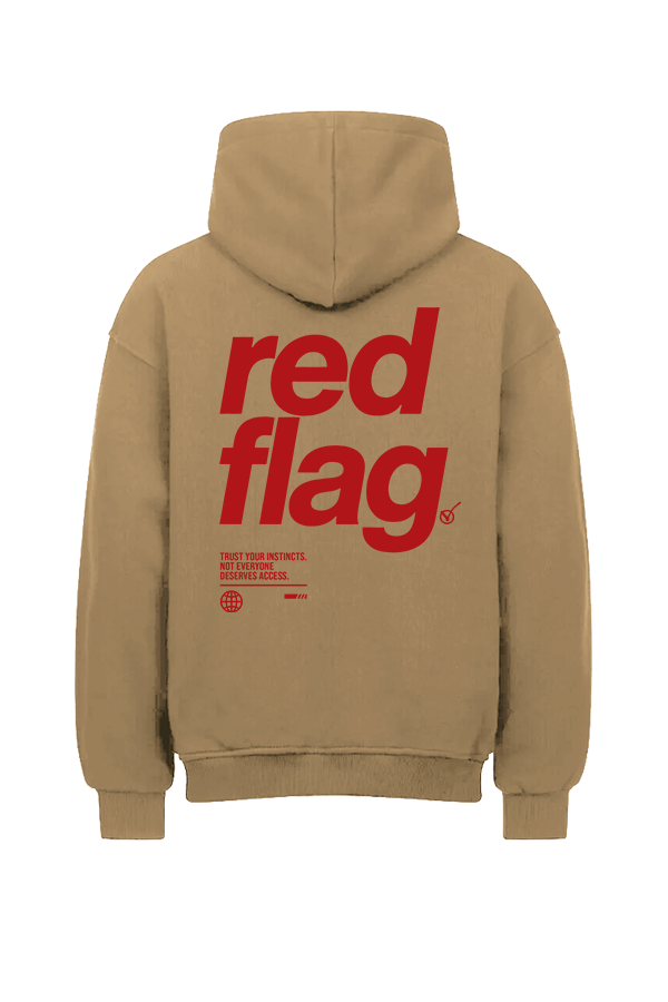 Red Flag Oversized Hoodie