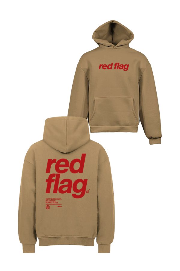 Red Flag Oversized Hoodie