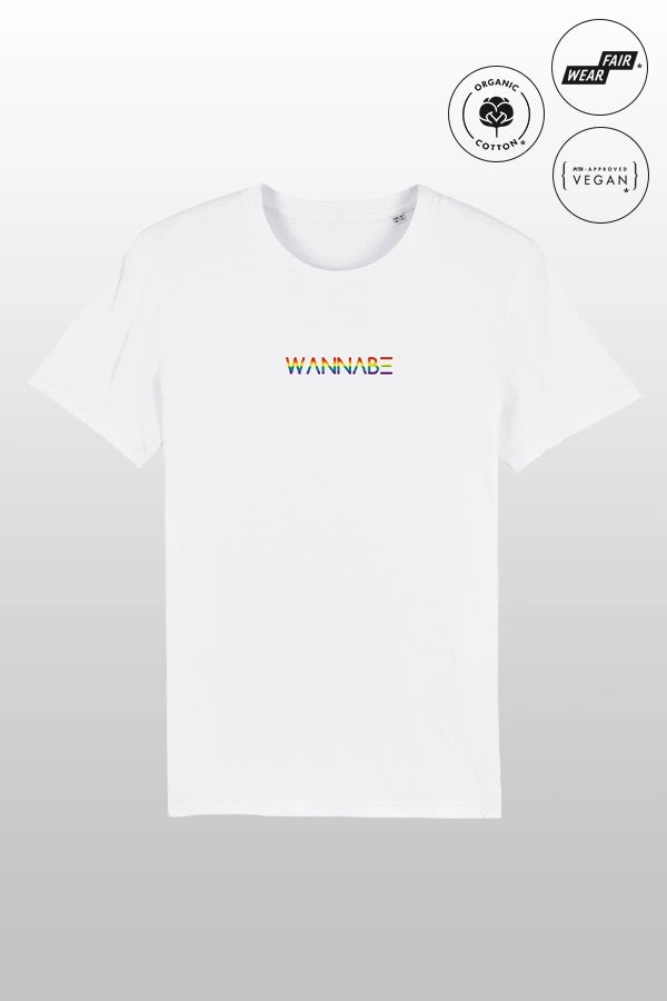 WANNABE Shirt LGBTQ+ white