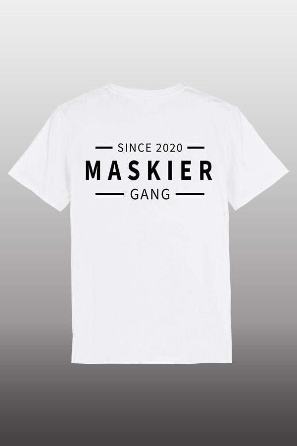 Maskier Gang T-Shirt weiß