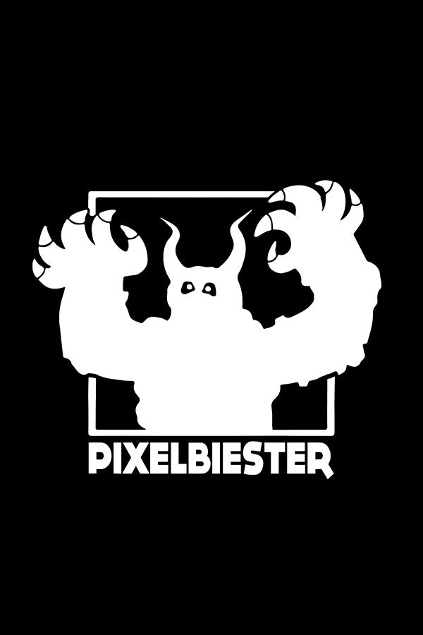 Pixelbiester Logo Shirt schwarz