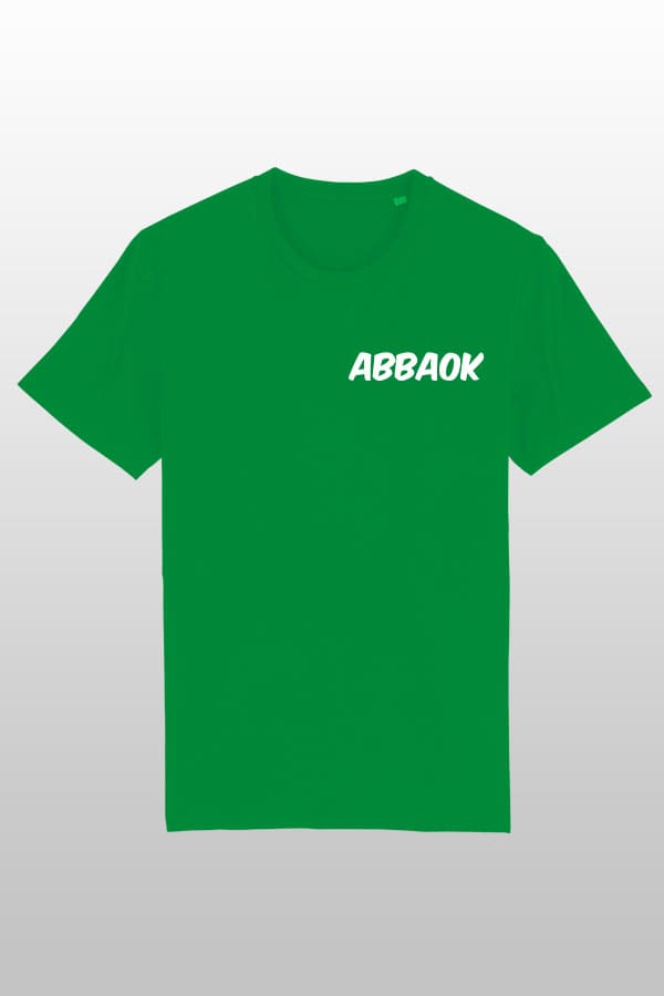 Abbaok Schriftzug T-Shirt Duo grün