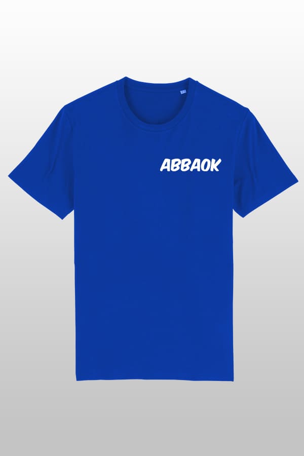 Abbaok Schriftzug T-Shirt Duo blau