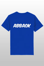 Lade das Bild in den Galerie-Viewer, Abbaok Schriftzug T-Shirt Duo blau
