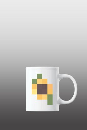 Caravas Pixelsonnenblume Standard Tasse